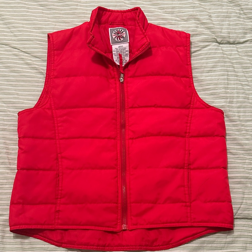 Vintage Red Puffer Vest